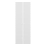 Home 2 Door Closet System, Four Fixed Shelves, Compact Wardrobe for Bedroom Organization, Laundry Room Organization, Utility Room Organization, Freestanding Storage Furniture