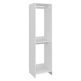 Freestanding Closet with 6 Shelves, Storage Organizer, Modern Storage For Bedroom and Bookcase, Engineered Wood, 84" Tall, Home Bedroom Open Shelving Cabinet