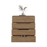 Zoe Freestanding Compact Dresser with Four Storage Drawers and Superior Top, Bedroom Storage Option