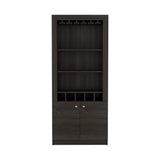 Cheshire 2 Piece Living Room Set, Bar Cabinet + Coffee Table, Carbon Espresso Finish
