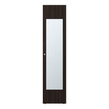 Home Linen Freestanding Tall Cabinet with Single Door with One Mirror and 4 Horizontal Storage Shelves, Cabinet for Bathroom, Bedroom or Laundry Room