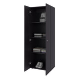 Home 6 Piece, 10 Door Closet System, Top Storage Shelves, Wide Armoire for Bedroom Storage and Organization, Natural Oak