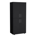 Hazel 70-Inch High Four-Door Armoire Wardrobe Closet Cabinet with Six Storage Shelves, Dual Hanging Rods, Multi-Section Clothing Organizer for Bedroom, Living Room or Home Organization and Freestanding Wardrobe Storage