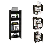 Tuhome Vizcaya Office Set with Single Drawer, Keyboard Tray, Freestanding Bookcase, Modern and Compact Home Office Solution