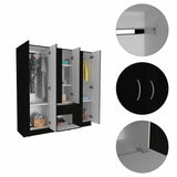 Tuhome Mitu Six Doors Armoire with Seven Interior Shelves, One Drawer, Elegant Storage Solution for Bedroom, Living Room, or Closet Organization