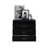 Melia Three Drawer Dresser, Superior Top, Metal Hardware