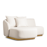 Como Curved Chaise Left