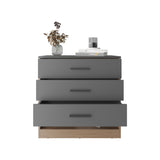 Alder 27" High 3-Drawer Dresser with Open Shelf, Bedroom Storage, Entryway Sideboard, Compact Storage Unit for Clothes, Accessories, Decor, Modern Home Organizer