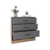 Alder 27" High 3-Drawer Dresser with Open Shelf, Bedroom Storage, Entryway Sideboard, Compact Storage Unit for Clothes, Accessories, Decor, Modern Home Organizer