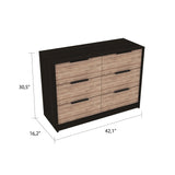Tuhome Kaia 4 Drawers Dresser with Superior Top, Two Cabinets, Modern Design, Ample Storage for Bedroom Organization