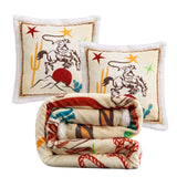 Western Adventure Campfire Sherpa Throw