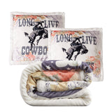 Long Live Cowboys Campfire Sherpa Throw