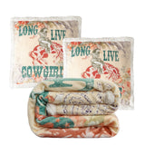 Long Live Cowgirls Campfire Sherpa Throw