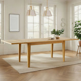 Chandler 63"-95" Large Wood Rectangular Extendable Dining Table