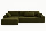 NOUVA 108" Chenille Left Chaise Sectional