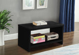 Cleo Contemporary Night Stand – Stylish Velvet Upholstered Design with Open Shelf for Storage