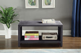 Cleo Contemporary Night Stand – Stylish Velvet Upholstered Design with Open Shelf for Storage