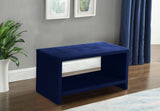 Cleo Contemporary Night Stand – Stylish Velvet Upholstered Design with Open Shelf for Storage