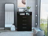 Tuhome Continental Dresser with Six Spacious Drawers, Modern Design, Sturdy Construction, Ideal for Bedroom Storage and Organization