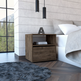 Galanto Nightstand, One Open Shelf, One Cabinet