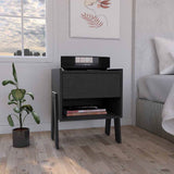 Joy Nightstand with Open Storage Shelf, Smooth-Glide Drawer, Sturdy Top Surface and Modern Space-Saving Bedside Design for Organizing Books, Essentials and Decorative Items in an Elegant and Functional Bedroom Setting