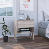 Joy Nightstand with Open Storage Shelf, Smooth-Glide Drawer, Sturdy Top Surface and Modern Space-Saving Bedside Design for Organizing Books, Essentials and Decorative Items in an Elegant and Functional Bedroom Setting