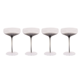Smoke Stem Coupe Glasses