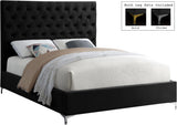 Cruz Luxurious Velvet Bed with Tufted Headboard and Contemporary Design for Stylish Bedrooms