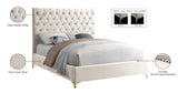Cruz Luxurious Velvet Bed with Tufted Headboard and Contemporary Design for Stylish Bedrooms