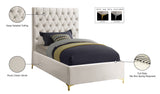 Cruz Luxurious Velvet Bed with Tufted Headboard and Contemporary Design for Stylish Bedrooms