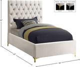 Cruz Luxurious Velvet Bed with Tufted Headboard and Contemporary Design for Stylish Bedrooms