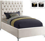 Cruz Luxurious Velvet Bed with Tufted Headboard and Contemporary Design for Stylish Bedrooms
