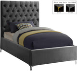 Cruz Luxurious Velvet Bed with Tufted Headboard and Contemporary Design for Stylish Bedrooms