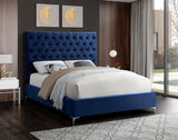 Cruz Luxurious Velvet Bed with Tufted Headboard and Contemporary Design for Stylish Bedrooms