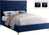 Cruz Luxurious Velvet Bed with Tufted Headboard and Contemporary Design for Stylish Bedrooms