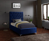 Cruz Luxurious Velvet Bed with Tufted Headboard and Contemporary Design for Stylish Bedrooms