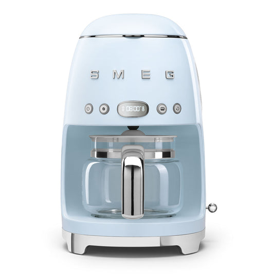 Retro-Style Drip Coffee Machine (10 Cups) - Pastel Blue