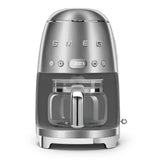 Retro-Style Drip Coffee Machine (10 Cups) - Stainless Steel