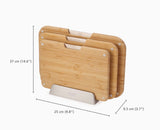 2-piece Bamboo Chopping Board & Knives set