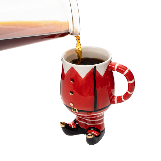 Christmas Santa's Elf Mug - Hand Painted - 14 oz 6