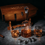 Large Display Whiskey & Wine Decanter with Antique Ship