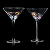 The Wine Savant Artisanal Hand Painted Stemless (Martini)