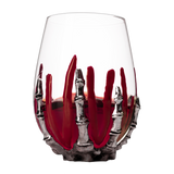 Skeleton Wine Glass, Bloody Hand Wine Skull Glass - 12oz