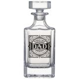 Gift for Dad Whiskey Decanter Gift Set | 730mL Decanter 2 Whiskey Glass