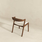 Dakota  Solid Wood Cream Velvet Dining Chair (Set Of 2)