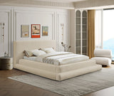 Dane Plush Faux Shearling Fabric Bed - Modern Contemporary Design for Ultimate Comfort & Style