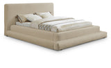 Dane Plush Faux Shearling Fabric Bed - Modern Contemporary Design for Ultimate Comfort & Style