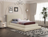 Dane Plush Faux Shearling Fabric Bed - Modern Contemporary Design for Ultimate Comfort & Style