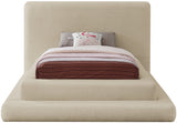 Dane Plush Faux Shearling Fabric Bed - Modern Contemporary Design for Ultimate Comfort & Style