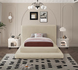 Dane Plush Faux Shearling Fabric Bed - Modern Contemporary Design for Ultimate Comfort & Style